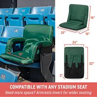 Chaises de gradin éponge avec accoudoirs rembourrés épais chaise inclinable à 6 positions sièges de stade coussin chaise de plage