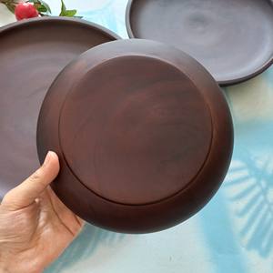 ชุดจานไม้สไตล์ยุโรปจานกลมสามขนาดสำหรับเสิร์ฟสลัดผลไม้ของหวานคุณภาพสูงออกแบบโลโก้ได้ตามต้องการ - Product Image 3