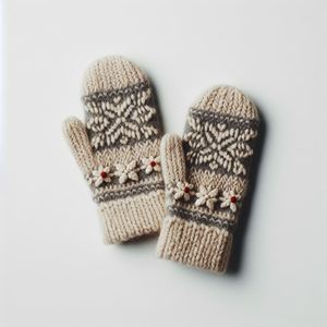 Meilleurs gants rayés en laine mérinos premium de l'Himalaya, élégants, doux, isolants, hiver, feutrés, luxe, compatibles avec les écrans tactiles - Product Image 4