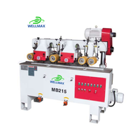 Machines à bois WELLMAX Raboteuse de surface à deux faces  Machine à profiler à double arbre Machine à bois Wood-ray