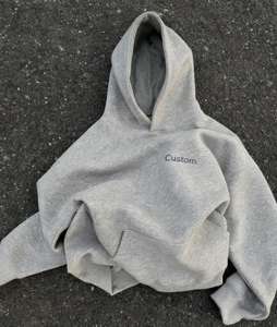 เสื้อฮู้ดผู้ชายผ้าฟลีซเนื้อหนัก 100% ผ้าฝ้าย พิมพ์ลาย สวมใส่สบาย ปรับแต่งได้  จำนวนสั่งซื้อขั้นต่ำน้อย เหมาะสำหรับอากาศเย็นในฤดูใบไม้ร่วง - Product Image 1