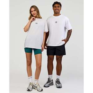 T-shirt surdimensionné pour homme grande taille - Everyday Elevation FLXCotton Blanc - Vert carbone - Product Image 3