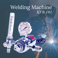 Régulateur de débit de CO2 Kayo/Wilson KFR-101 pour machine à souder, chauffé électriquement, en laiton et chrome, garantie 1 an