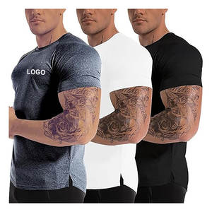 Personalizado barato transpirable ropa deportiva verano en blanco deportes camiseta atlética Fitness camiseta para hombres gimnasio hombres camisetas - Product Image 4