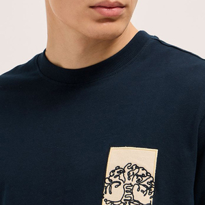 Con logotipo propio impreso Cómodo gráfico impreso 100% algodón O cuello Color sólido Camisetas de gran tamaño para hombres POR INCREÍBLES INDUSTRIAS - Product Image 5