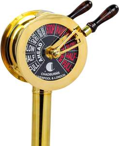 เครื่องควบคุมความเร็วขัดเงาทองเหลือง24นิ้วสำหรับตกแต่งบ้านทางทะเลโดยโทรเลข chadburn - Product Image 3