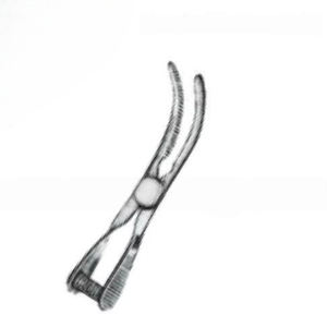 Pince micro-chirurgicale incurvée de 3 cm en acier inoxydable de haute qualité, certifiée CE, pour instruments chirurgicaux manuels – Meilleures ventes - Product Image 1