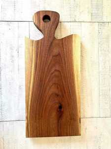 Tabla de cortar grande de nogal, madera natural con mango, tabla de cortar duradera, perfecta para la preparación de carne, esencial para la cocina - Product Image 5