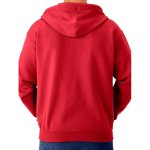 Relaxed zipper hoodie minimalist design solid tone thick knit interior gentle comfort for sale - Product Image 5