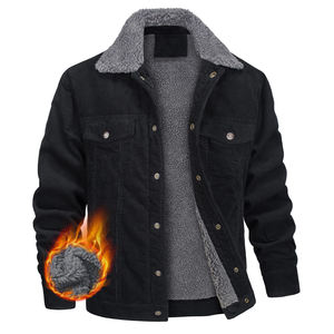 Veste coupe-vent d'hiver de haute qualité pour hommes pour hommes haut Streetwear conception personnalisée tissu tricoté de haute qualité teint en lumière - Product Image 1