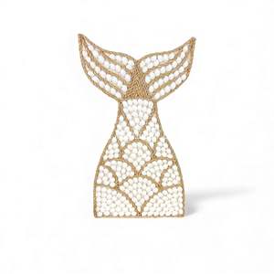 Decoración de Pared de Cola de Sirena Hecha a Mano al por Mayor, Hecha con Materiales Naturales para la Decoración de la Habitación de Bebés y Niños - Product Image 1