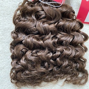 Proveedor de cabello Remy indio, venta al por mayor, paquetes de cabello virgen alineado con cutícula, extensiones de cabello humano de tejido doble dibujado - Product Image 1