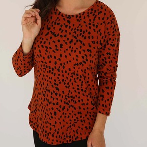 เสื้อสเวตเตอร์แบบสวมหัวแขนยาวสำหรับผู้หญิงเสื้อสเวตเตอร์ถักแบบสวมหัวพิมพ์ลายสำหรับผู้หญิงเสื้อสเวตเตอร์แฟชั่นจากโรงงานบังคลาเทศ - Product Image 5