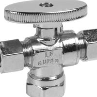 Vanne d'arrêt à double sortie de haute qualité 1/4 tours Compression FIP vanne de commande d'alimentation en eau à connexion rapide