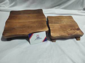 Plat à steak en bois massif de haute qualité, bois d'acacia naturel moderne pour restaurant, barbecue, service de viande, plateau et blocs - Product Image 4