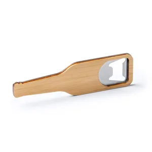 Apribottiglie Personalizzato in Bambù Mirza, Elegante Cavatappi Gadget - Product Image 5