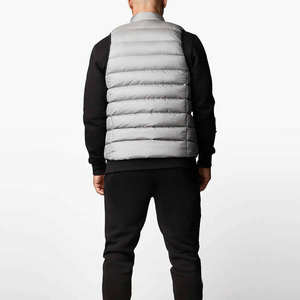 Chaleco Casual Acolchado para Hombre 2025, Prenda Exterior sin Mangas con Cierre, Abrigado, Resistente al Agua, 100% Poliéster - Product Image 3