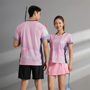 Maillots de badminton pour hommes Shorts pour femmes Chemise à volant Uniforme d'équipe Respirant à séchage rapide Sportswear Tennis Training Suits - Product Image 3