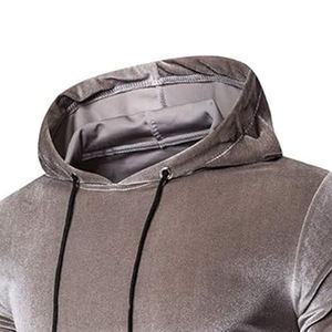 Sweat-shirts en velours pour hommes, tendance, de qualité supérieure, logo/couleurs personnalisés, prix bas, OEM, nouvelle mode, légers - Product Image 2