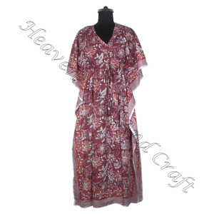 Abaya longue Kaftan 2025 robe musulmane longue taille Kaftan/Caftan vêtements en coton Kaftan robe pour femmes vente en gros bloc de Kaftan indien - Product Image 5