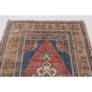 0.4x8.8 ft Vintage <b>Runner</b> Rug, Turkish <b>Red</b> Ombr Rug - Product Image 5