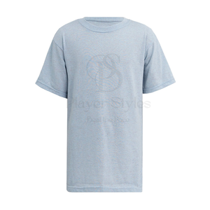 Camisetas de algodón peinado 100% ligeras de alta calidad, diseño personalizable transpirable para hombres y mujeres, poliéster/algodón en blanco - Product Image 1