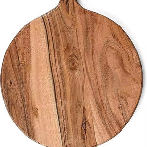 Custom Kitchen Gadget Acacia Walnut Wood Hand Crafted High Quality Chopping Board Handle Natural <b>Wooden</b> Charcuterie <b>Stand</b> - Product Image 6