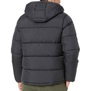 Blazers — blouson d'hiver en coton pour hommes, vêtements bouffants à capuche décontractés en Polyester avec motif de Service OEM, à la mode - Product Image 2