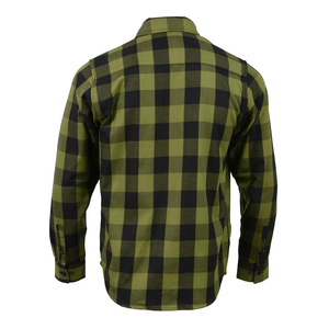 Most Selling Wholesale 100% Cotton ODM Men Long Sleeve Plaid <b>Check</b> <b>Shirt</b> American Street Casual Modern Biker Daily Use - Product Image 2