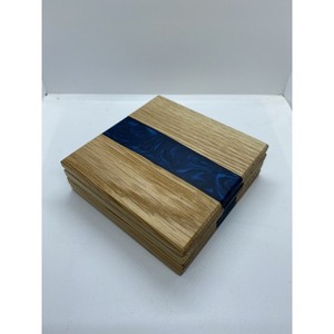 Stylish Design Wood and Resin Coaster Wholesale Manufacturer <b>Antique</b> Design Handmade Resin Inlay Wood coaster Supplier - Product Image 1