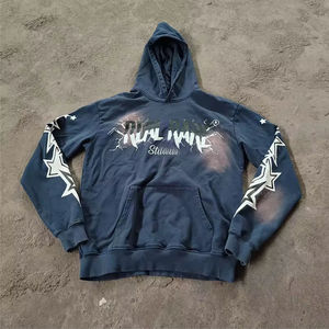 Ensemble pantalon de survêtement à capuche délavé à l'acide personnalisé unisexe Streetwear survêtement pour hommes grande taille avec service OEM - Product Image 3