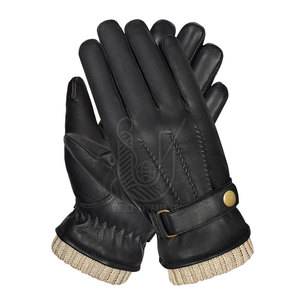 Private Label Customized Your Own Logo Genuine Leather <b>Touch</b> <b>Screen</b> Breathable Sports Outdoor High Quality <b>Gloves</b> - Product Image 4