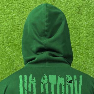 Wholesale High Quality Cotton <b>Blended</b> Logo Printed Men's Pullover Hoodies Fleece Material Long Sleeved Winter Oversized Fit - Product Image 2