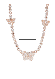 Collar de Diamantes de Moissanita Premium, Colgante de Corazón de Plata de Ley, Cadena Cubana, Perla de Agua Dulce, Estilo Lujoso, Acabado en Oro Rosa - Product Image 3