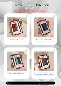 Estuche de cuero de acero inoxidable para tarjetas de visita Cierre magnético Titular de la tarjeta de visita Juego de regalo de la pluma Volver escuela Año Nuevo Precio con descuento - Product Image 4