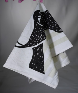 Textiles para el hogar de 100% algodón ecológicos personalizados, toalla de cocina reutilizable, toalla de té de lino, logotipo tejido de secado rápido, promoción sostenible - Product Image 2