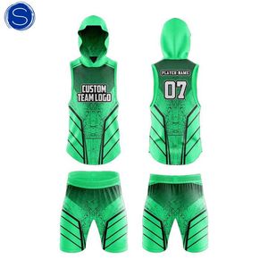 Uniformes de Fútbol 7V7 de Secado Rápido, Transpirables, de Tela Spandex/Algodón, Colores Personalizados, Logotipos, Nombres de Equipos, Fútbol Americano - Product Image 1