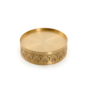 Plateau de service de chocolats couleur or en métal Plateau de service de nourriture de la plus grande qualité pour la vaisselle à la maison - Product Image 5