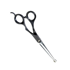 Tijeras Profesionales para Peluquería Canina MARI Instruments, Hoja Recta Afilada de Acero Negro, para Diestros, 7 Pulgadas, con Reposa-Dedos Fijo - Product Image 3