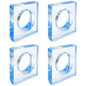 Finition en cristal porte-serviettes en forme personnalisée accessoires de table design acrylique anneau de serviette design de qualité nouvel ornement design - Product Image 2