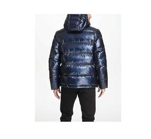 Chaqueta acolchada de invierno informal para hombre de alta calidad, prendas de vestir gruesas y cálidas con capucha y logotipo personalizado con estilo acolchado de tela de ajuste largo - Product Image 6