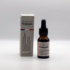 Suero facial de ceramida hidratante orgánico y natural francés con ingredientes veganos sin alcohol para pieles sensibles secas