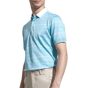 Logo personnalisé OEM Polo de golf personnalisé de luxe en coton et polyester de haute qualité Polo de golf en bambou avec évacuation de l'humidité pour hommes - Product Image 2