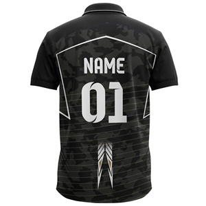 เสื้อทีมคริกเก็ตของผู้ชายเสื้อทีมออกกำลังกายระบายอากาศได้ดีแห้งเร็วน้ำหนักเบาพิมพ์ลายระเหิด - Product Image 2