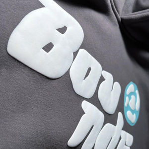 Sweat-shirts à capuche en coton de haute qualité, design haut de gamme, poids lourd, impression épaisse, style élégant pour hommes - Product Image 3