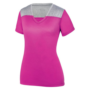 À la mode femmes t-shirts col rond col en V haut court décontracté tenue d'été 100% coton confortable élégant mode - Product Image 6