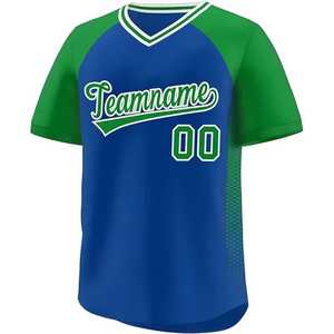 Personalización completa Loose Fit Pinstripe Button Up Deportes Teamwear Béisbol Jersey Diseño Impreso Insignia Bordado Jersey Camisas - Product Image 4