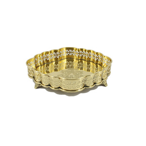 Top vente 2025 plateau de service à café en bois de couleur or de luxe de qualité supérieure pour un usage domestique conçu pour les ustensiles de cuisine en vrac - Product Image 6