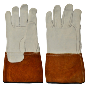 Gants de soudage TIG professionnels en cuir de vachette, flexibles, respirants, écologiques, style gauntlet, utilisables en toutes saisons, résistants à la chaleur - Product Image 4