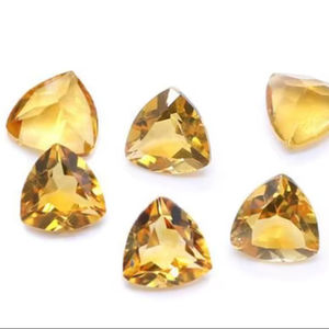 Citrino Dorado Natural de Alta Calidad, Forma Trillón, 8mm 10mm, Piedra Preciosa Suelta, Corte Brillante, Cuarzo Amarillo para Joyería, Calidad AAAAA - Product Image 1